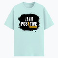 Cotton Stretch T-Shirt | Unisex Fit | 95% Cotton 5% Spandex Blend | DTG Print | Stretchable, Breathable, 240 GSM | Adults | Personalized | DTG | Grunge | Positivity | Motivation | Everyday | Uplifting - front - Mint - mockup 1