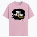 Cotton Stretch T-Shirt | Unisex Fit | 95% Cotton 5% Spandex Blend | Stretchable, Breathable | Adults | Personalized | DTG | Grunge | Positivity | Motivation | Everyday | Uplifting - front - Light Baby Pink - mockup 1