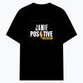 Cotton Stretch T-Shirt | Unisex Fit | 95% Cotton 5% Spandex Blend | DTG Print | Stretchable, Breathable, 240 GSM | Adult | Personalized | DTG | Grunge | Positivity | Motivation | Everyday | Uplifting - front - Black - mockup 1
