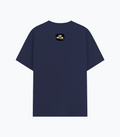 Basic T-Shirt | Unisex XS-2XL | Soft Poly-Cotton Blend | Durable Stitching | Everyday Wear | Personalized | DTG | Grunge | Positivity | Motivation | Everyday | Uplifting - back - Navy Blue - mockup 2