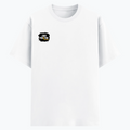 Basic T-Shirt | Unisex XS-2XL | Soft Poly-Cotton Blend | Durable Stitching | Everyday Wear | Personalized | DTG | Grunge | Positivity | Motivation | Everyday | Uplifting - right pocket - White - mockup 4