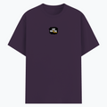 Basic T-Shirt | Unisex Fit | Poly-Cotton Blend | Bio & Silicon Washed | Durable Lycra Rib Neck | Adults | Personalized | DTG | Grunge | Positivity | Motivation | Everyday | Uplifting - front - Purple melange - mockup 1