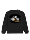Oversized Sweatshirt | Relaxed Fit, Drop Shoulder, Unisex | 400 GSM Cotton Blend | Pre-Shrunk, Bio-Washed | Personalized | DTG | Grunge | Positivity | Motivation | Everyday | Uplifting - back - Black - mockup 2