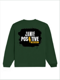 Oversized Sweatshirt | Relaxed Fit Unisex | 400 GSM Cotton Blend | Pre-Shrunk, Drop Shoulder Design | Personalized | DTG | Grunge | Positivity | Motivation | Everyday | Uplifting - back - Bottle Green - mockup 2