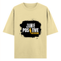 Oversized Standard T-Shirt | Relaxed Fit Unisex | 100% Super Combed Cotton DTG Print | Soft Durable Breathable | Adult | Personalized | DTG | Grunge | Positivity | Motivation | Everyday | Uplifting - front - Beige - mockup 1