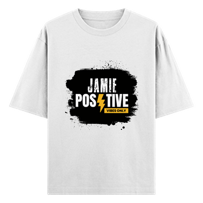 Oversized Standard T-Shirt | Relaxed Fit Unisex | 100% Super Combed Cotton DTG Print | Soft Durable Breathable | Adult | Personalized | DTG | Grunge | Positivity | Motivation | Everyday | Uplifting - front - White - mockup 1