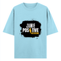 Oversized Classic T-Shirt | Unisex Oversized Fit | 100% Super-Combed Cotton, 240 GSM | Pre-Shrunk, Double-Stitched | Unisex | Personalized | DTG | Grunge | Positivity | Motivation | Everyday | Uplifting - front - Baby Blue - mockup 1
