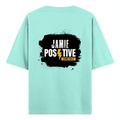 Oversized Classic T-Shirt | Unisex Oversized Fit | 100% Super-Combed Cotton, 240 GSM | Pre-Shrunk, Double-Stitched | Unisex | Personalized | DTG | Grunge | Positivity | Motivation | Everyday | Uplifting - back - Mint - mockup 2