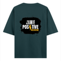 Oversized Classic T-Shirt | Unisex Oversized Fit | 100% Super-Combed Cotton, 240 GSM | Pre-Shrunk, Double-Stitched | Unisex | Personalized | DTG | Grunge | Positivity | Motivation | Everyday | Uplifting - back - Petrol Blue - mockup 2