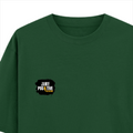 Oversized Classic T-Shirt | Unisex Oversized Fit | 100% Super-Combed Cotton, 240 GSM | Pre-Shrunk, Double-Stitched | Unisex | Personalized | DTG | Grunge | Positivity | Motivation | Everyday | Uplifting - left pocket - Bottle Green - mockup 3