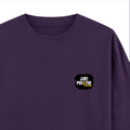 Oversized Classic T-Shirt | Unisex Oversized Fit | 100% Super-Combed Cotton, 240 GSM | Pre-Shrunk, Double-Stitched | Unisex | Personalized | DTG | Grunge | Positivity | Motivation | Everyday | Uplifting - right pocket - Purple - mockup 4