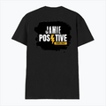 Male V Neck T-Shirt | Men's Regular Fit | 180 GSM Bio-Washed Cotton | DTG Print | Double Stitched, Ribbed Neck | Personalized | DTG | Grunge | Positivity | Motivation | Everyday | Uplifting - back - Black - mockup 2