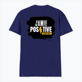 Male V Neck T-Shirt | Men's Regular Fit | 180 GSM Bio-Washed Cotton | DTG Print | Double Stitched, Pre-Shrunk | Personalized | DTG | Grunge | Positivity | Motivation | Everyday | Uplifting - back - Royal Blue - mockup 2