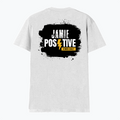 Male V Neck T-Shirt | Men's Regular Fit | 180 GSM Bio-Washed Cotton | DTG Print | Double Stitched, Pre-Shrunk | Personalized | DTG | Grunge | Positivity | Motivation | Everyday | Uplifting - back - White - mockup 2