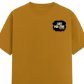Men's Classic Crew T-Shirt | Regular Fit | 180 GSM Bio-Washed Cotton | DTG Printed | Double-Stitched Seams | Personalized | DTG | Grunge | Positivity | Motivation | Everyday | Uplifting - left pocket - Mustard Yellow - mockup 3