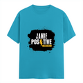 Female Classic Crew T-Shirt | Regular Fit | 180 GSM Bio-Washed Cotton Blend | Double Stitched Seam | Women's | Personalized | DTG | Grunge | Positivity | Motivation | Everyday | Uplifting - front - SkyBlue - mockup 1