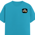 Female Classic Crew T-Shirt | Regular Fit | 180 GSM Bio-Washed Cotton Blend | Double Stitched Seam | Women's | Personalized | DTG | Grunge | Positivity | Motivation | Everyday | Uplifting - left pocket - SkyBlue - mockup 3