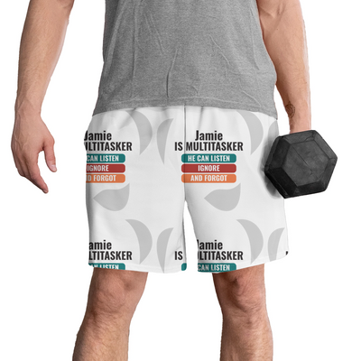 Personalized Graphic Design Shorts Printing with Custom Name
