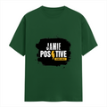 Female Classic Crew T-Shirt | Regular Fit | Women | 180 GSM Bio-Washed Cotton Blend | DTG | Pre-Shrunk | Double Stitched | Personalized | Grunge | Positivity | Motivation | Everyday | Uplifting - front - Bottle Green - mockup 1