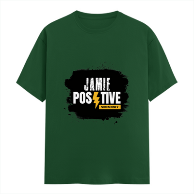 Female Classic Crew T-Shirt | Regular Fit | Women | 180 GSM Bio-Washed Cotton Blend | DTG | Pre-Shrunk | Double Stitched | Personalized | Grunge | Positivity | Motivation | Everyday | Uplifting - front - Bottle Green - mockup 1