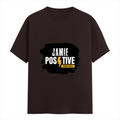 Female Classic Crew T-Shirt | Regular Fit Women's | 180 GSM Bio-Washed Cotton | Double Stitched, Pre-Shrunk | Personalized | DTG | Grunge | Positivity | Motivation | Everyday | Uplifting - front - Coffee Brown - mockup 1