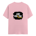 Female Classic Crew T-Shirt | Regular Fit Women's | 180 GSM Bio-Washed Cotton | Double Stitched, Pre-Shrunk | Personalized | DTG | Grunge | Positivity | Motivation | Everyday | Uplifting - back - Light Baby Pink - mockup 2