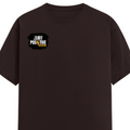 Female Classic Crew T-Shirt | Regular Fit Women's | 180 GSM Bio-Washed Cotton | Double Stitched, Pre-Shrunk | Personalized | DTG | Grunge | Positivity | Motivation | Everyday | Uplifting - right pocket - Coffee Brown - mockup 4