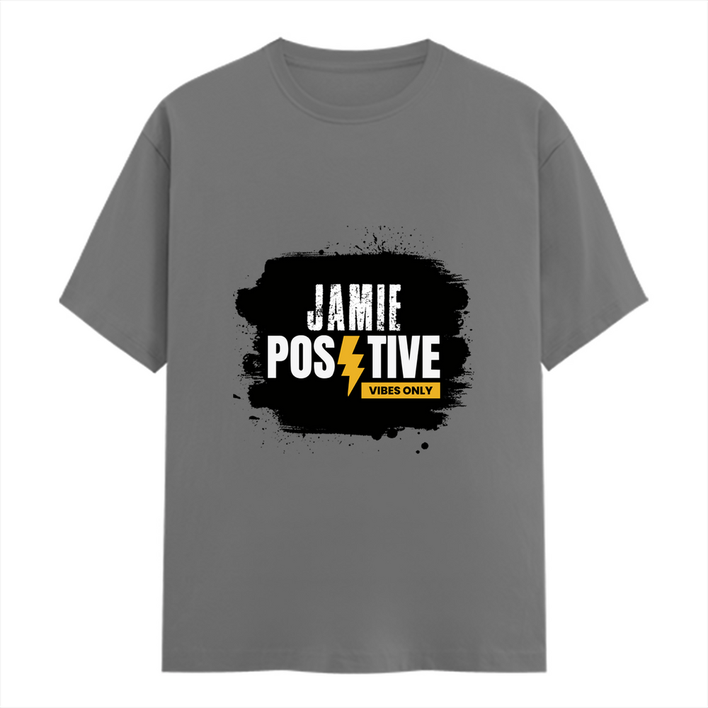 Women's Classic Crew T-Shirt | Regular Fit | 180 GSM Bio-Washed Cotton | DTG Print | Double Stitched | Pre-Shrunk | Personalized | DTG | Grunge | Positivity | Motivation | Everyday | Uplifting - front - Charcoal Melange - mockup 1