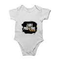 Rompers | Baby Unisex | 180 GSM Super Combed Bio-Washed Cotton | Double Stitched, Pre-Shrunk, Regular Fit | 0-12 Months | Personalized | DTG | Grunge | Positivity | Motivation | Everyday | Uplifting - front - White - mockup 1