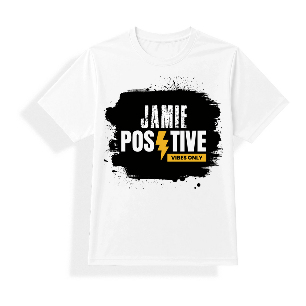 Unisex Dry Fit T-Shirt | Regular Fit Activewear | Micro Polyester Sublimation Ready | Quick-Dry Wrinkle Resistant | Personalized | Sublimation | Grunge | Positivity | Motivation | Everyday | Uplifting - front - mockup 1