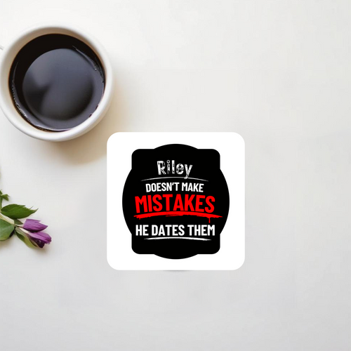 Acrylic Coaster | Standard | Durable Acrylic | UV Printed | Glossy Finish | Fade-Proof | Unisex | Personalized | Humorous | Humor | Relationships | Everyday | Amusing - front_2 - Square - White - mockup 2