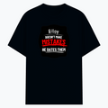 Cotton Stretch T-Shirt | Unisex Fit | 95% Cotton 5% Spandex Blend | DTG Print | Stretchable, Breathable, 240 GSM | Adults | Personalized | DTG | Humorous | Humor | Relationships | Everyday | Amusing - front - Navy Blue - mockup 1