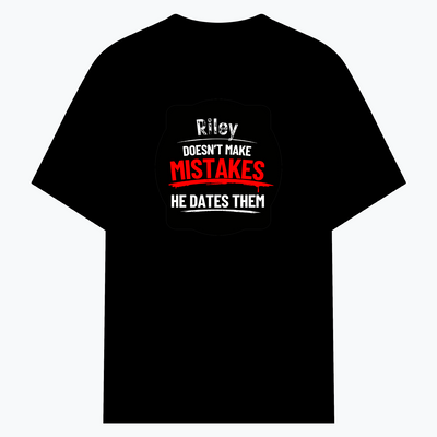 Cotton Stretch T-Shirt | Unisex Fit | 95% Cotton 5% Spandex Blend | DTG Print | Stretchable, Breathable, 240 GSM | Adult | Personalized | DTG | Humorous | Humor | Relationships | Everyday | Amusing - front - Black - mockup 1