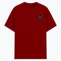Cotton Stretch T-Shirt | Unisex Fit | 95% Cotton 5% Spandex Blend | DTG Print | Stretchable, Breathable, 240 GSM | Adult | Personalized | DTG | Humorous | Humor | Relationships | Everyday | Amusing - left pocket - Red - mockup 3