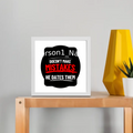 Framed Poster | Multiple Sizes & Frame Colors | 300 GSM Art Paper, Laminated | Fade-Proof Digital Print, Mounting Kit Included | Unisex | Personalized | Humorous | Humor | Relationships | Everyday | Amusing - front_8x8In - 8x8In - mockup 1