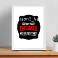 Framed Poster | Multiple Sizes & Frame Colors | 300 GSM Art Paper, Laminated | Fade-Proof Digital Print, Mounting Kit Included | Unisex | Personalized | Humorous | Humor | Relationships | Everyday | Amusing - front_12x16In - 12x16In - mockup 6