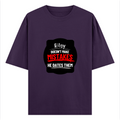 Oversized Classic T-Shirt | Unisex Oversized Fit | 100% Super-Combed Cotton, 240 GSM | Pre-Shrunk, Double-Stitched | Unisex | Personalized | DTG | Humorous | Humor | Relationships | Everyday | Amusing - front - Purple - mockup 1