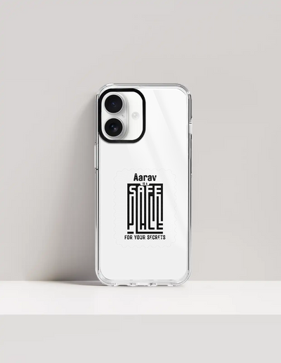 Hard Clear Case | iPhone | TPU Sides & PC Back | Detachable Camera Protector, Scratch-Proof | Unisex | Personalized | Minimalist | Trust | Friendship | Friendship Day - front_17 - 17 - mockup 1