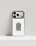 Hard Clear Case | iPhone | TPU Sides & PC Back | Detachable Camera Protector, Scratch-Proof | Unisex | Personalized | Minimalist | Trust | Friendship | Friendship Day - front_17 Pro - 17 Pro - mockup 2