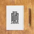 Sketchbook | A5 Spiral Bound | Digital Print Cover | 140 GSM Paper | Unisex | Personalized | Minimalist | Trust | Friendship | Friendship Day - back - White - mockup 2