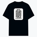 Cotton Stretch T-Shirt | Unisex Adult | 95% Cotton 5% Spandex Blend | 240 GSM, Breathable, Flexible | DTF Print Ready | Personalized | DTF | Minimalist | Trust | Friendship | Friendship Day - front - Navy Blue - mockup 1