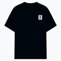 Cotton Stretch T-Shirt | Unisex Adult | 95% Cotton 5% Spandex Blend | 240 GSM, Breathable, Flexible | DTF Print Ready | Personalized | DTF | Minimalist | Trust | Friendship | Friendship Day - left pocket - Navy Blue - mockup 3