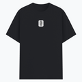 Basic T-Shirt | Unisex Fit, Sizes XS-2XL | 180 GSM Poly-Cotton Blend, DTF Ready | Bio-Wash, Silicon Finish, Durable Stitching | Adults | Personalized | DTF | Minimalist | Trust | Friendship | Friendship Day - front - Black melange - mockup 1