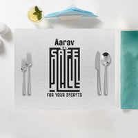 Placemat | Home & Event Dining | 100% Polyester | Durable, Fade-Proof, Soft | Unisex | Personalized | Minimalist | Trust | Friendship | Friendship Day