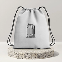 Drawstring Bag | Unisex | 280 GSM Cotton | Sturdy Drawstrings, Heavy-Duty | Printing, Embroidery | Personalized | DTG | Embroidery | Minimalist | Trust | Friendship | Friendship Day