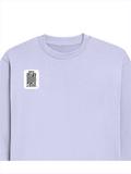 Oversized Sweatshirt | Roomy Relaxed Fit | 400 GSM Cotton Blend | Pre-Shrunk Drop Shoulder | Unisex Adult | Personalized | DTF | Minimalist | Trust | Friendship | Friendship Day - right pocket - Lavender - mockup 4