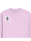 Oversized Sweatshirt | Roomy Relaxed Fit | 400 GSM Cotton Blend | Pre-Shrunk Drop Shoulder | Unisex Adult | Personalized | DTF | Minimalist | Trust | Friendship | Friendship Day - right pocket - Light Baby Pink - mockup 4