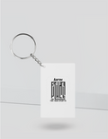 Keychain | Rectangle, Square, Slim Options | Acrylic UV Printed | Fade-Proof, Glossy Finish | Unisex | Personalized | Minimalist | Trust | Friendship | Friendship Day - front_Rectangle - Rectangle - White - mockup 3