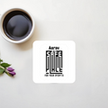 Acrylic Coaster | Standard | Durable Acrylic | UV Printed | Glossy Finish | Fade-Proof | Unisex | Personalized | Minimalist | Trust | Friendship | Friendship Day - front_2 - Square - White - mockup 2