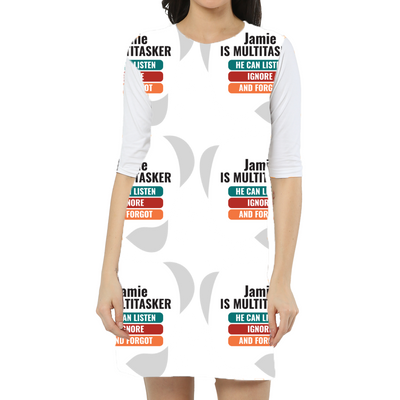 Personalized Graphic Design T-Shirt with Custom Name - T Shirt Dress Embroidery T-Shirt